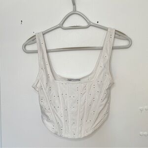 Corset-Style Cropped Top